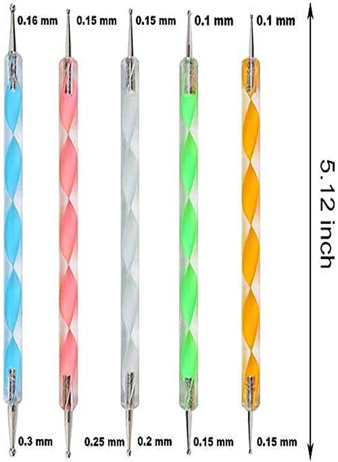 AmigozZ 5Pc- Dotting Tools With 4Pc- Ball Tools And 8Pc Mandala Sticks With 5Pc Stylus Clay Sculpting Carving Tools For Clay Pottery Craft,Painting Rocks, Art Drawing- (22Pc), Multicolor - Image 5